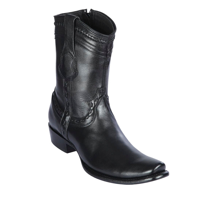 Men's King Exotic Leather Boots Dubai Toe Handcrafted Black (479B3805) - 6 E