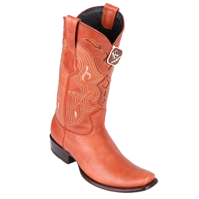 Men's King Exotic Leather Boots Dubai Toe Handcrafted Honey (4792751) - 6 E