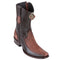 Men's King Exotic Teju Lizard Boots With Deer Dubai Toe Handcrafted  Sanded Brown (479BF0735)