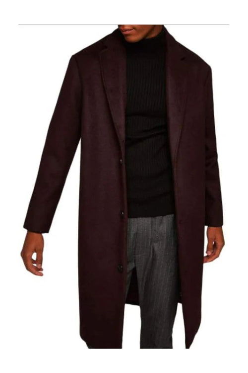 Men's Burgundy ~ Wine ~ Maroon Double Breasted Single Breasted Overcoats