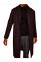 Men's Burgundy ~ Wine ~ Maroon  Double Breasted  Single Breasted Overcoats