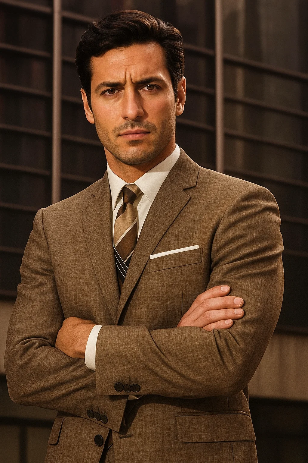 Men's Don Draper Light Tan Suits Suit Costume - Coat Size 38