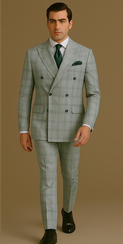 Men’s Rossi Man Milano RM1828 – Slim Fit Modern Suit | Stylish Formal Wear - 34R