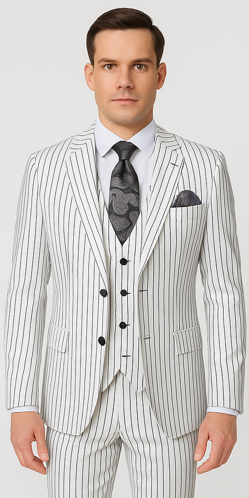 Rossi Man Remo RM1755 – Stylish Men's Formal Suit for Modern Elegance - 34R