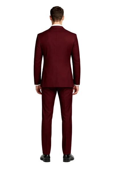 Men's Maroon Color ~ Slim Fit Burgundy Maroon Suit ~ Wine Suit