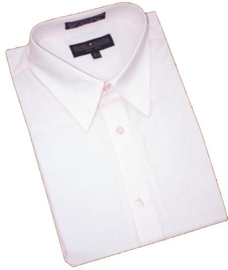 Light Pink Cotton Blend Convertible Cuffs Men's Dress Shirt - 21.5" Neck/36-37" Sleeve