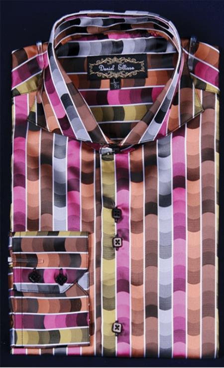 Men'S Fuschia Shiny Flashy Satin Luxurious Shirt Fuchsia / M or Medium Men'S Fuschia Shiny Flashy Satin Luxurious Shirt Fuchsia / M or Medium