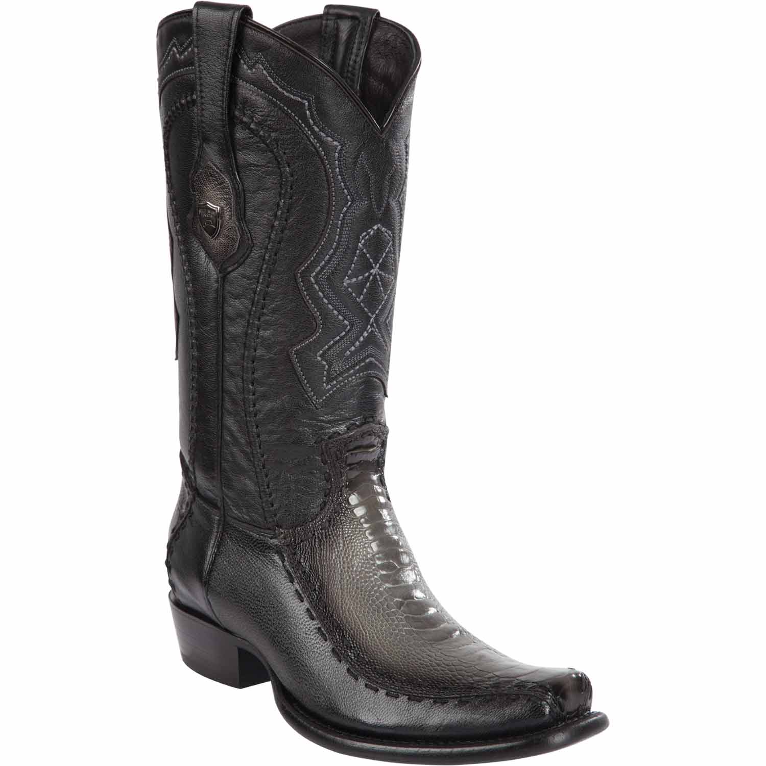 Men's Wild West Ostrich Leg with Deer Dubai Toe Boots 279F05 - 6
