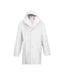 Mens Faux Fur Coat Full Length Hat Arctic White Overcoat