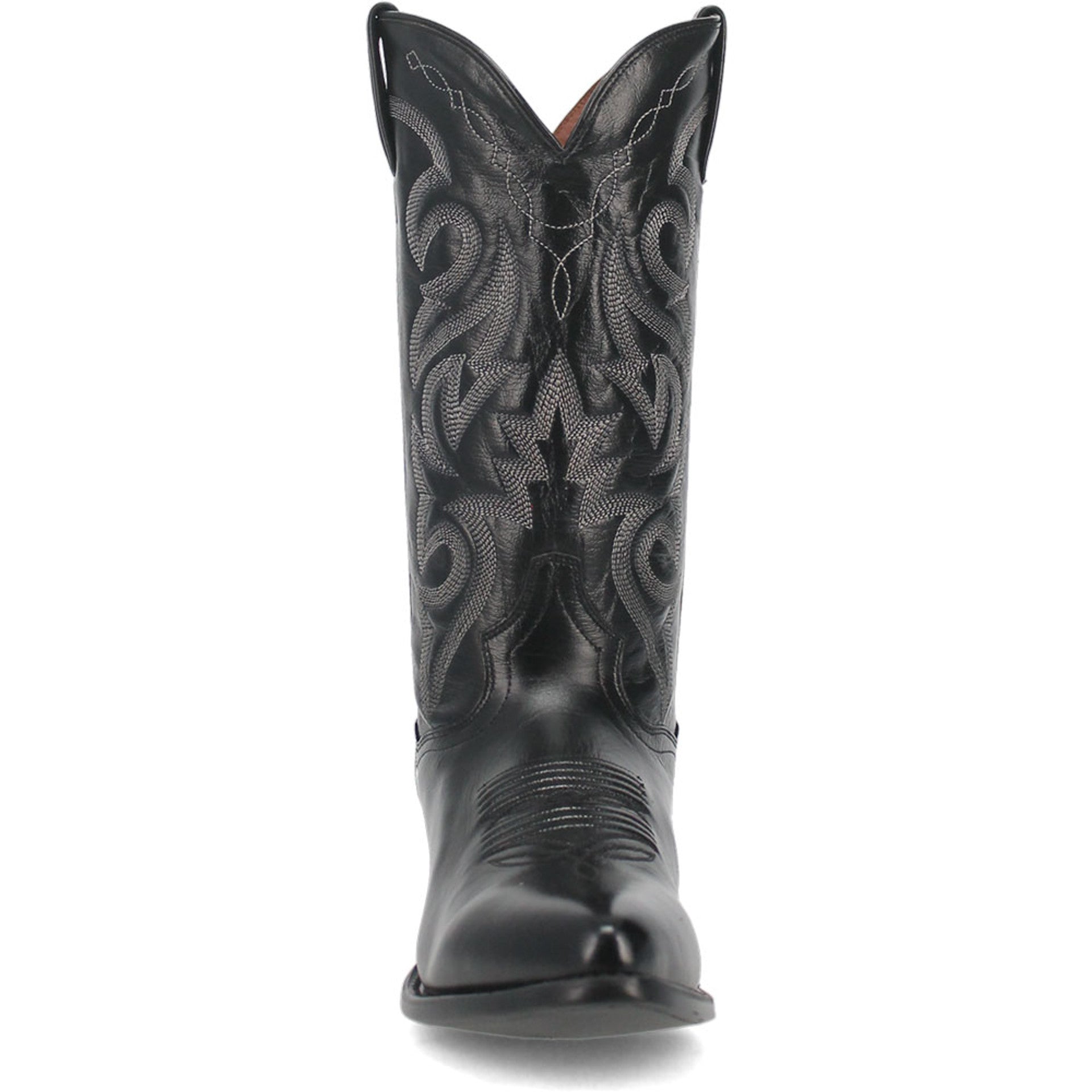Dan Post Men’s Milwaukee 13 J Pointed Toe Black Cowboy Fine Leather Boot - 6.5D