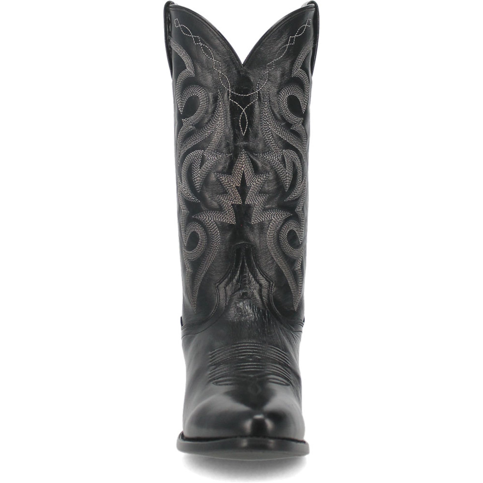 Dan Post Men’s Milwaukee 13 Round Medium Toe Black Leather Cowboy Boot - 6.5D