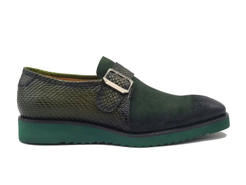 Carrucci Multi Media Buckle Monkstrap Slip-on