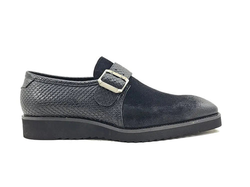 Carrucci Multi Media Buckle Monkstrap Slip-on