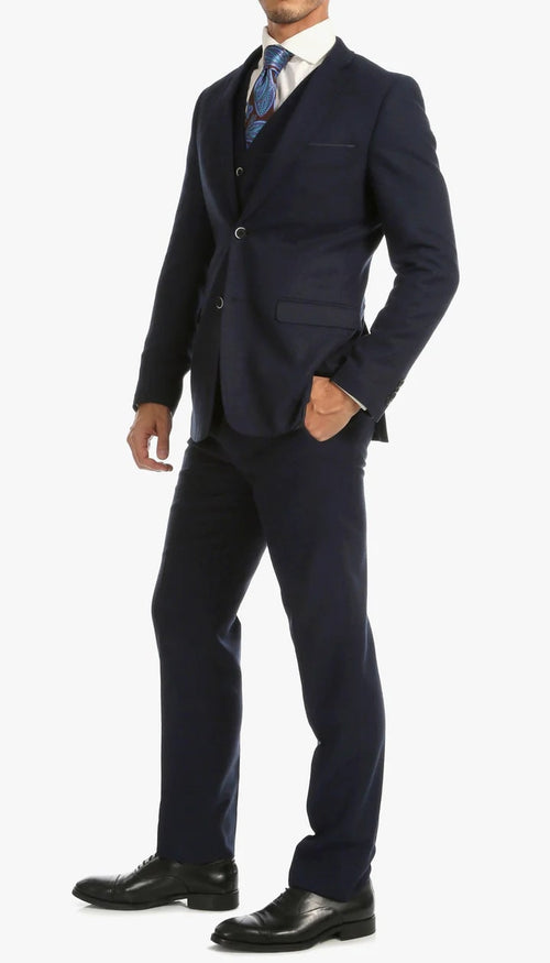 1920's Men's Clothing - Tweed Suit - Herringbone 1920s Mens Suit - Vintage Navy Tweed Suit