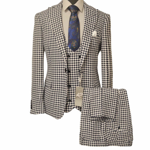 Rossiman Suits For Sale - Mens Designer Suit - Fashion Suits - Fancy Black/White Suits