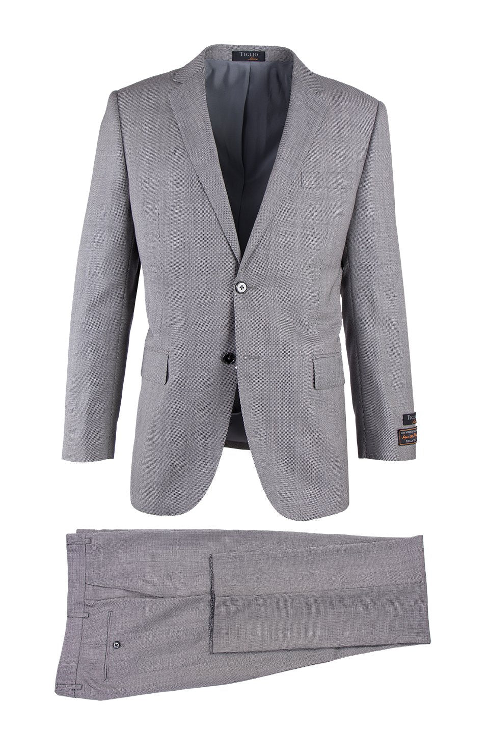 Novello Navy, Modern Fit, Pure Wool Suit by Tiglio Luxe main image 1