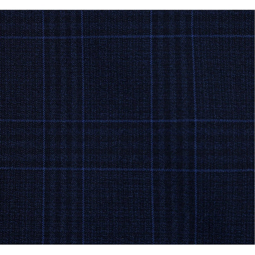 Renoir Clothing - Renoir Suit - Renoir Fashion - Stretch Performance 2-button Classic Fit Navy Check Renoir Suit blue