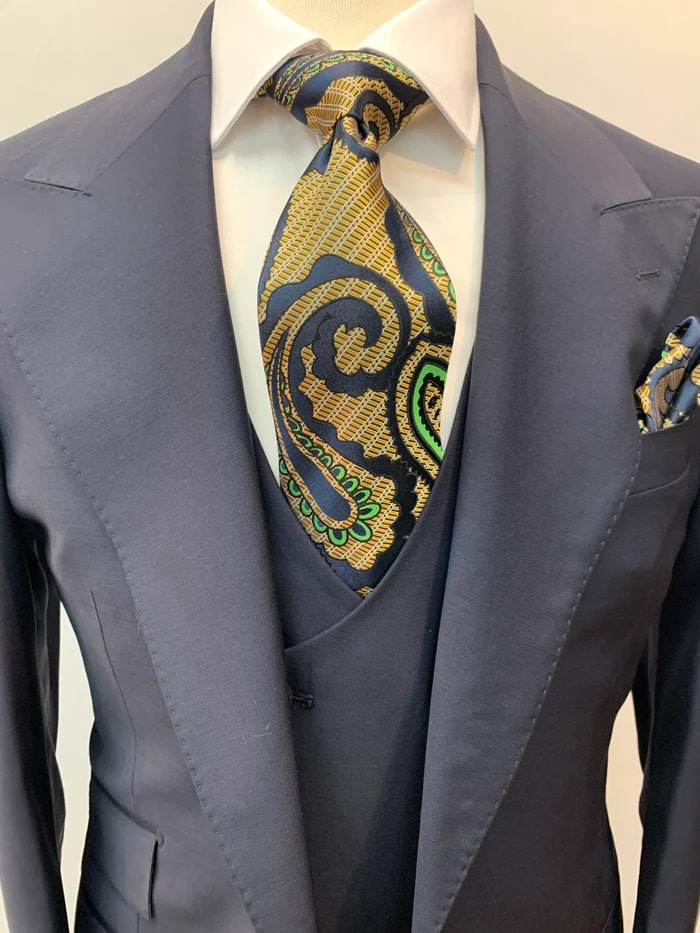 Rossi Man Suit - Tan Gray Black Navy Camel French Blue Suit - 38 Short Jacket+32 Waist Adjustable 28to34)(Height: 5 4 to5 7 )(Neck 15-16.5)S-M)