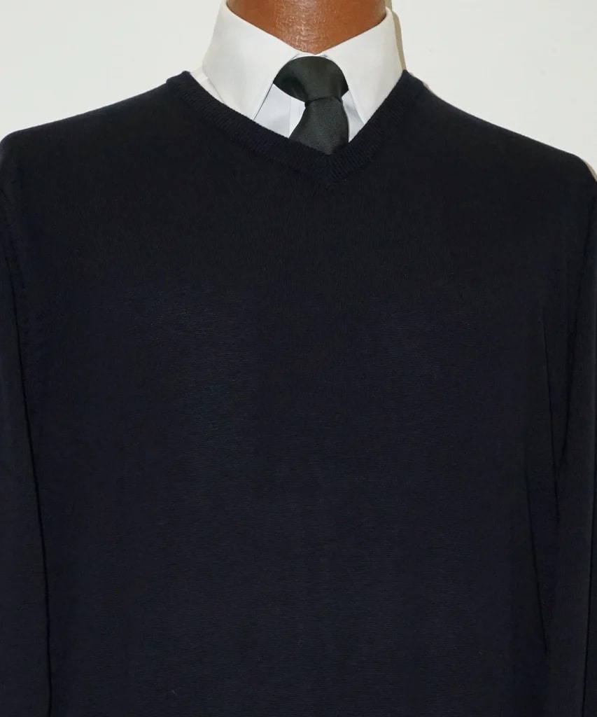 Cotton blend Navy Long Sleeve Sweater