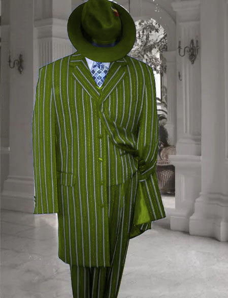 Royal Blue Pinstripe Zoot Suit - 1920's Suit - Gangster Suit