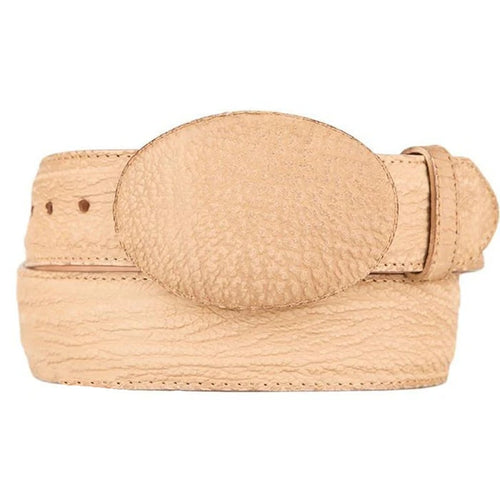 Men's Western Genuine Rustic Brown Shark Belts