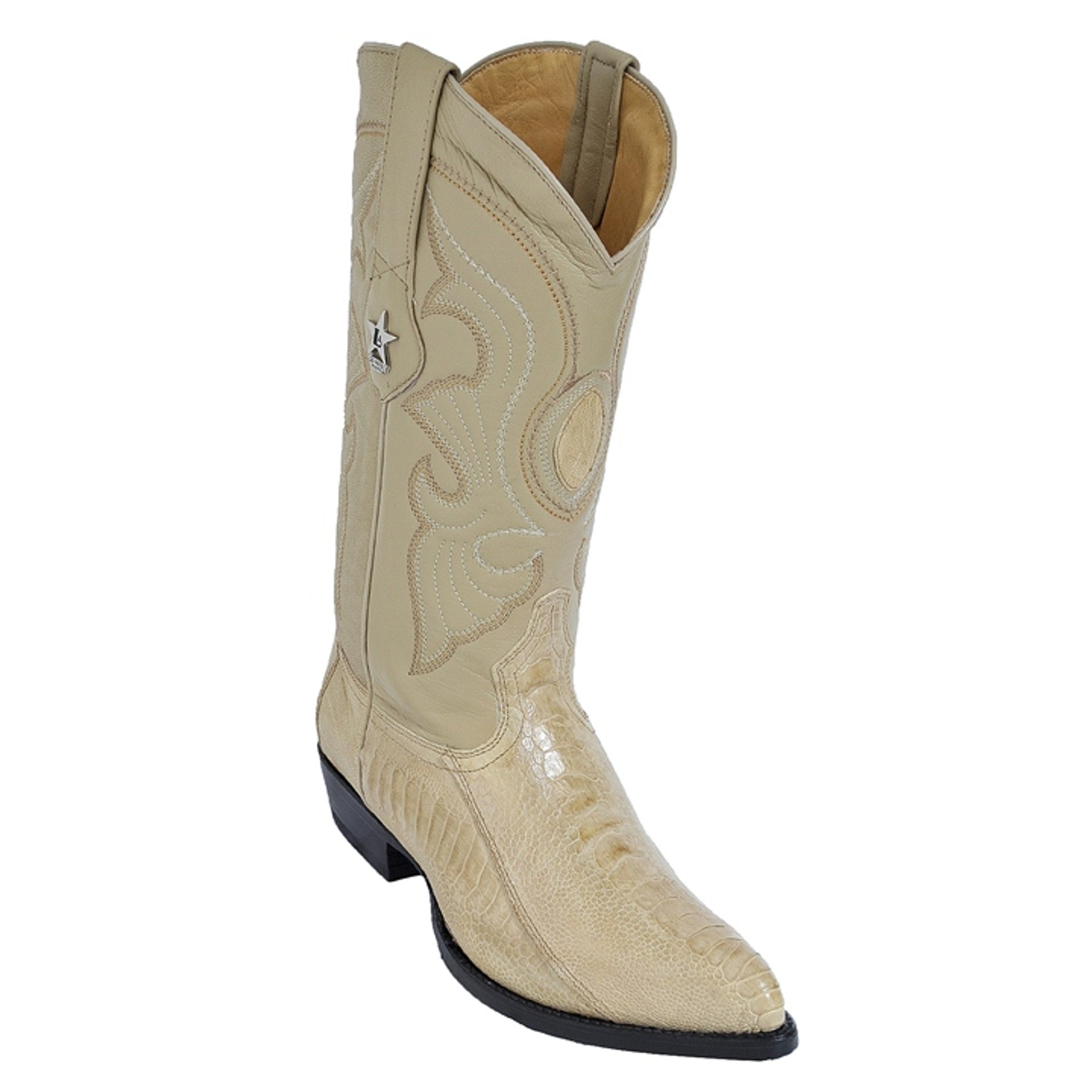Los Altos Oryx J-Toe Genuine Ostrich Leg Boots - 6