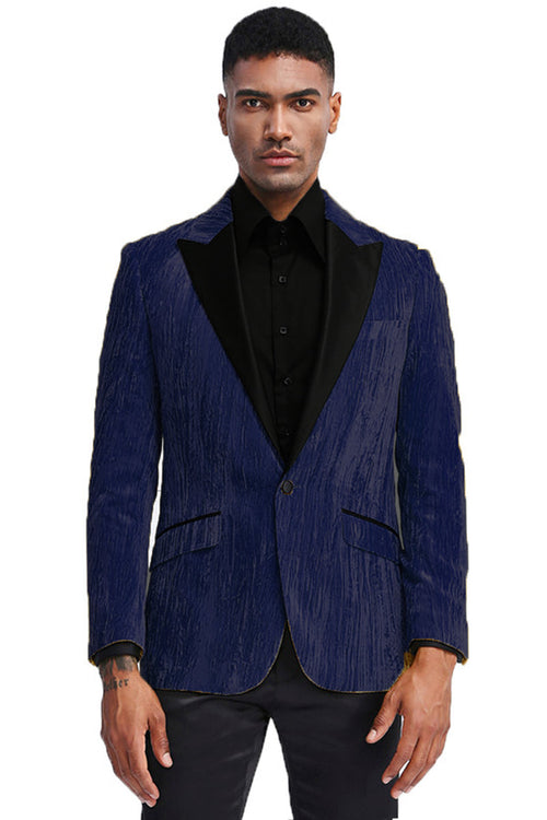 "Turquoise Velvet Tuxedo Jacket for Men - Prom 2026 Evening Wear"