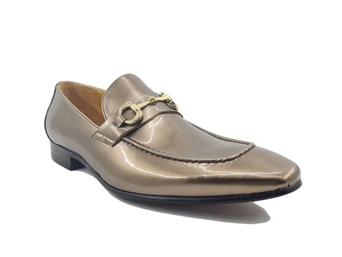 Carrucci Patent Leather Horse Bit Loafer