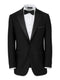 Mens Single Breasted Peak Lapel Tuxedo Jacket Black