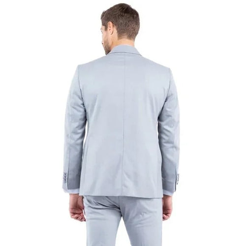 Peak Lapel Tuxedo Separates Coat, Lt. Gray by ZeGarie