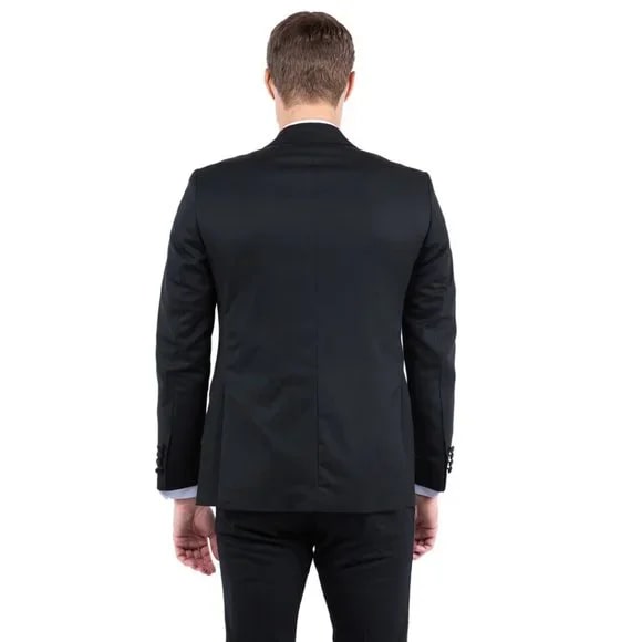 Peak Lapel Tuxedo Separates Coat, Black by ZeGarie - 38 Short Jacket+32 Waist Adjustable 28to34)(Height: 5 4 to5 7 )(Neck 15-16.5)S-M)