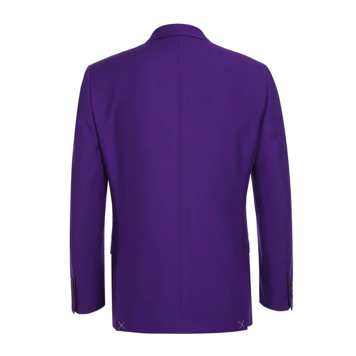 Cheap Suit - Mens Basic Two Button Slim Fit Purple Suit - 38 Short Jacket+32 Waist Adjustable 28to34)(Height: 5 4 to5 7 )(Neck 15-16.5)S-M)