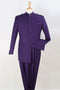 Cheap Priced Suit  - Mens Classic Military Banded Collar Mandarin Safari Purple Suit