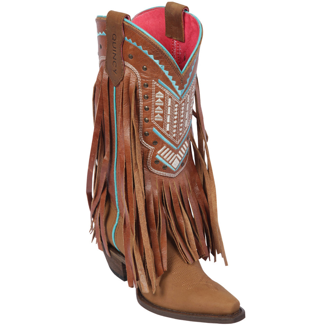 Fringe Cowgirl Boots - Tan