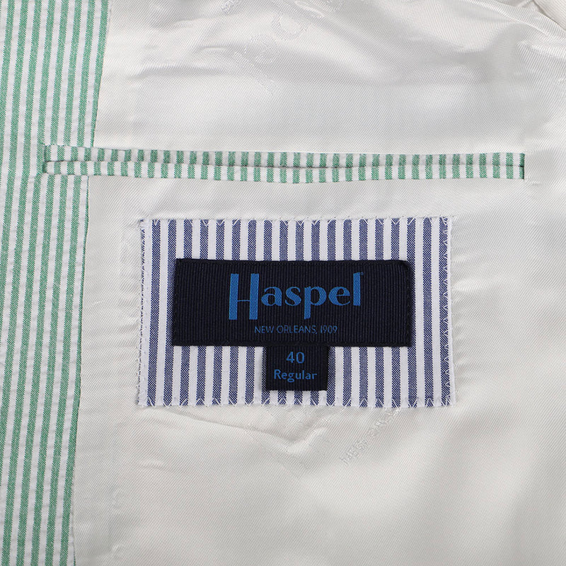 Seersucker Blazer - "Julep Green" Seersucker Sport Coat Mint Julep Green Seersucker Stretch Sport Coat - 38 R