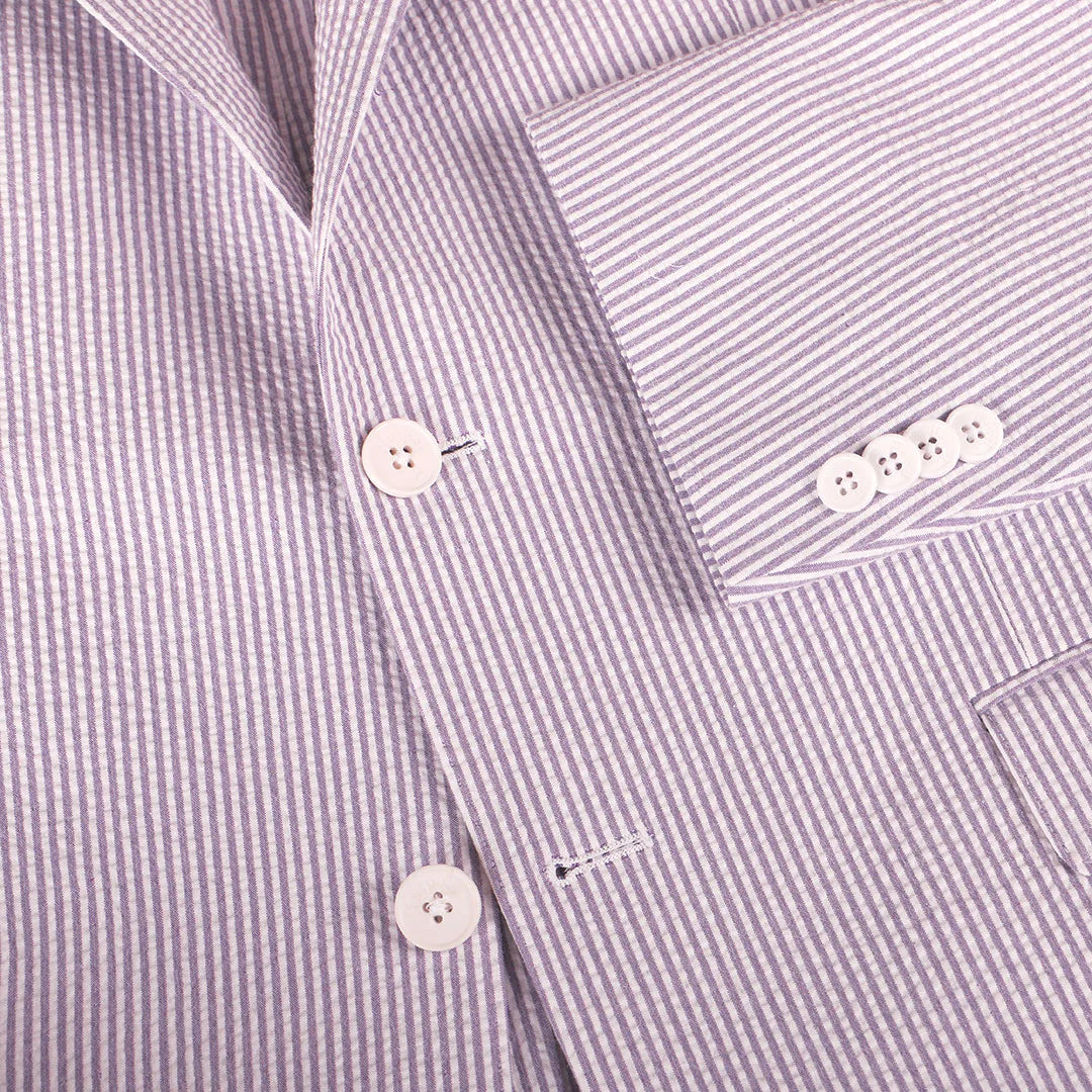 Seersucker Blazer - "Purple" Seersucker Sport Coat Purple Haze Seersucker Stretch Sport Coat - Purple