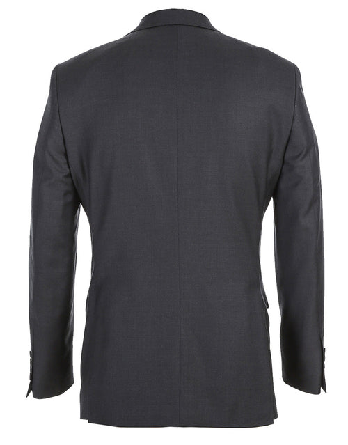 Half Canvas Wool Dress Suit Modern Fit 2 Piece in Charcoal