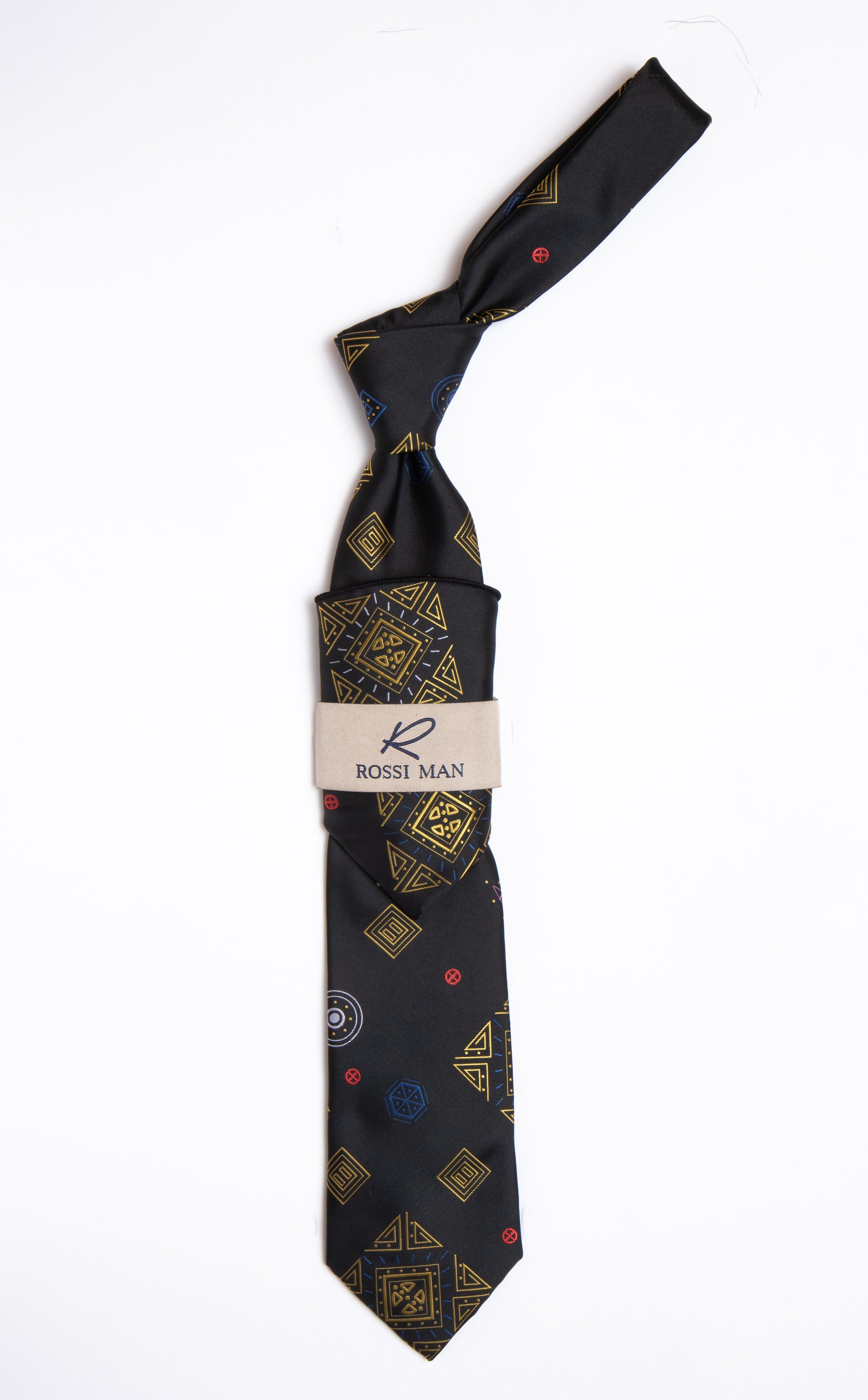 Rossi Man Tie and Pocket Round RMR451-3 - Default Title