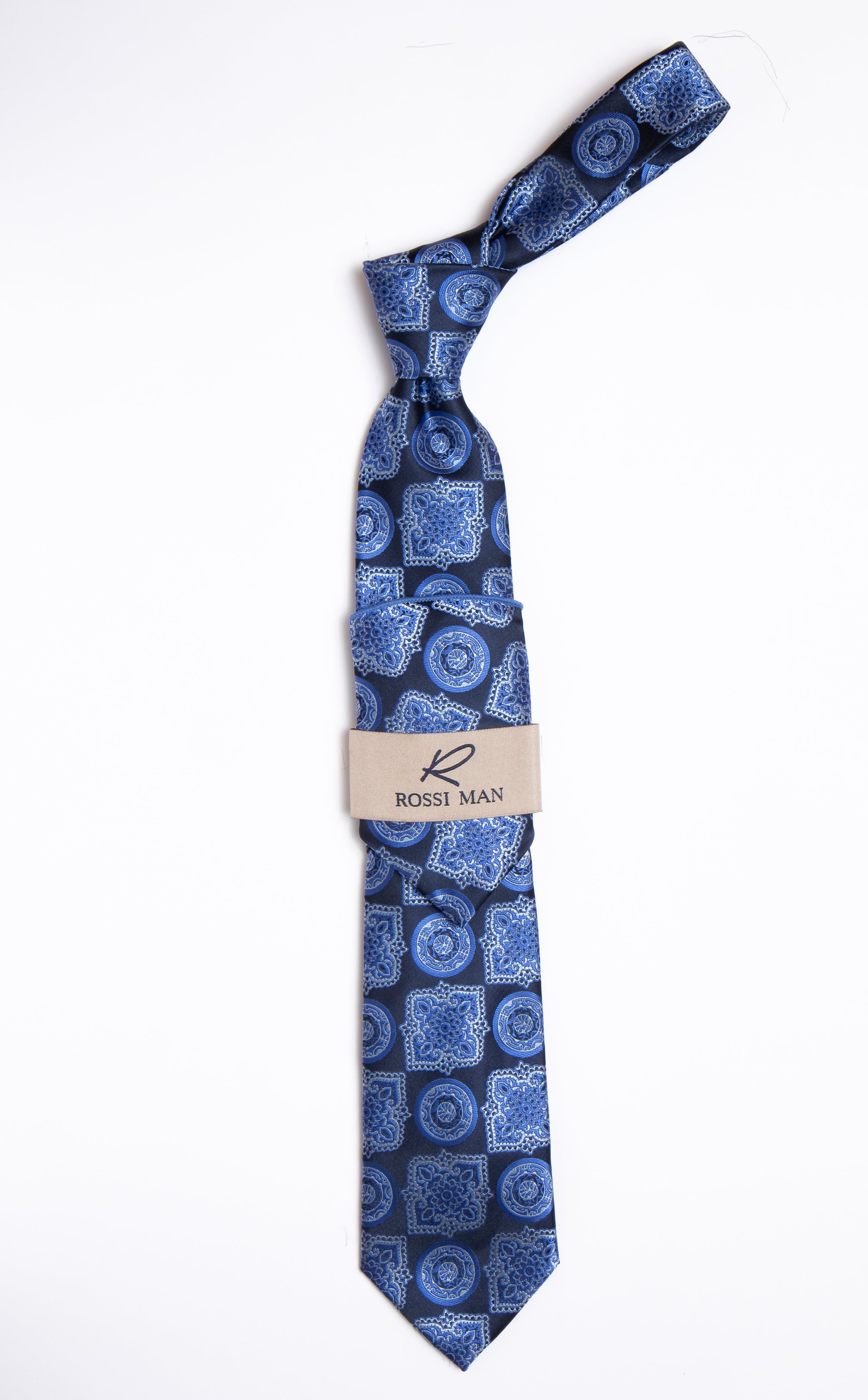 Rossi Man Tie and Pocket Round RMR452-6 - Default Title