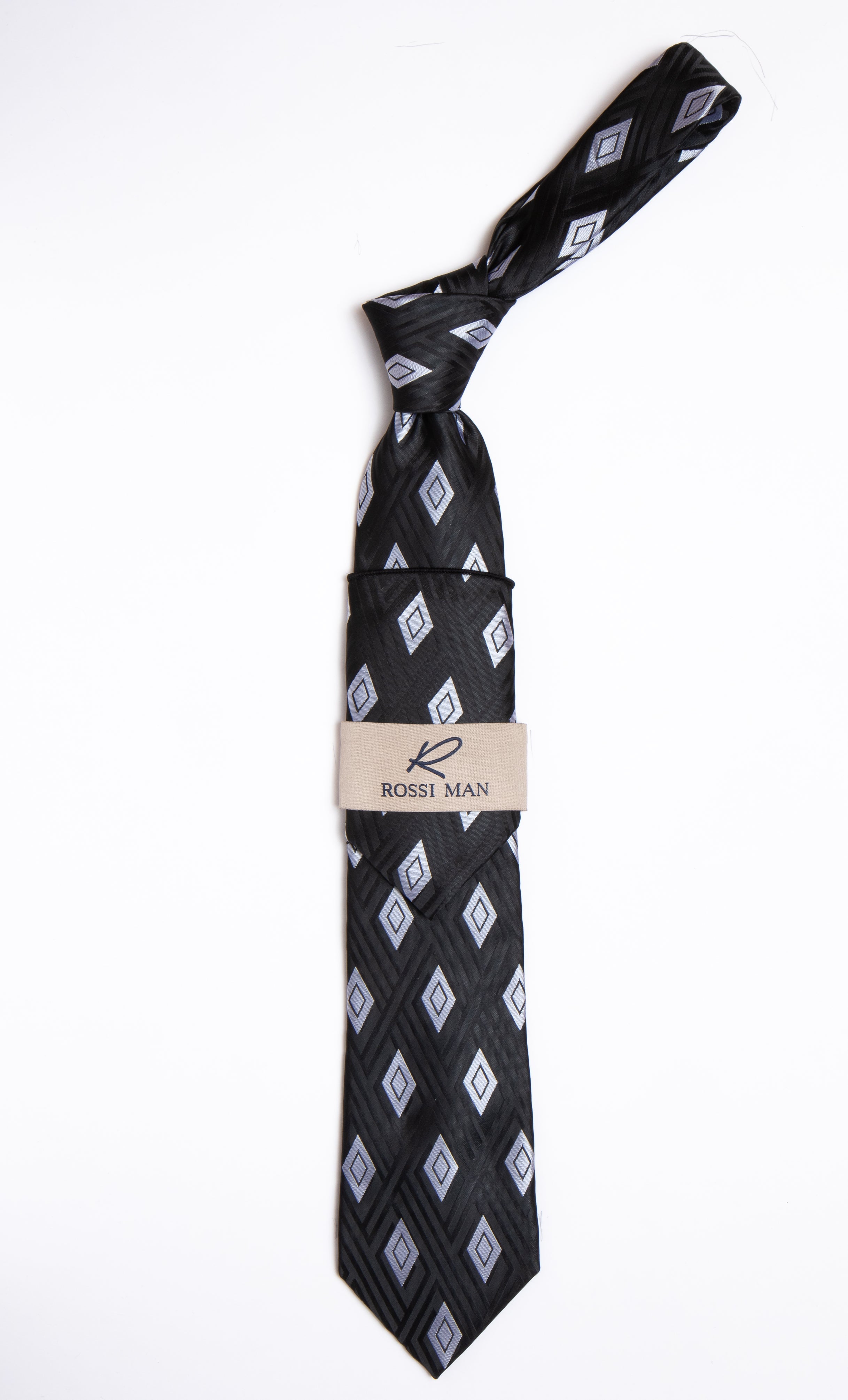 Rossi Man Tie and Pocket Round RMR458-4 - Default Title