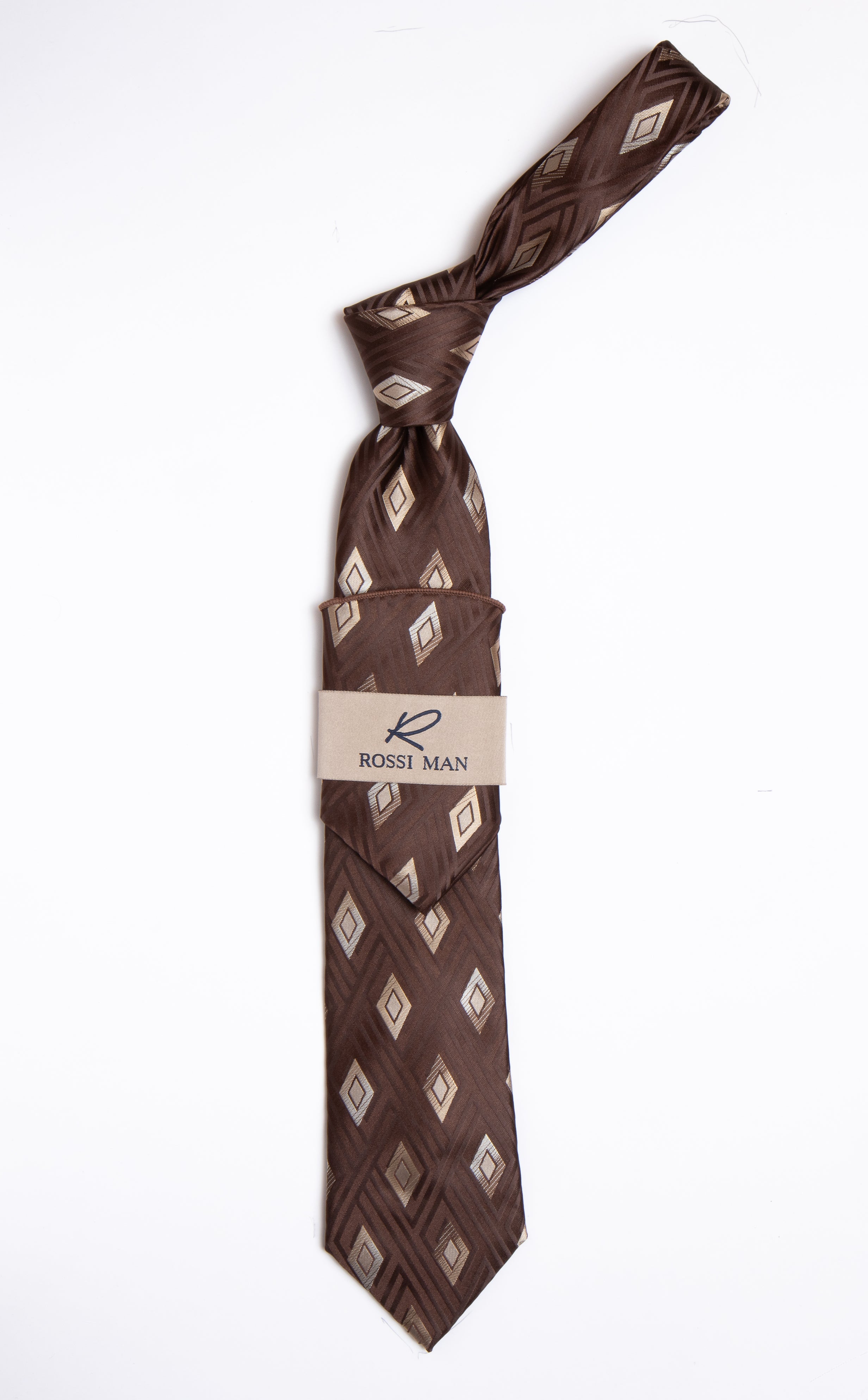 Rossi Man Tie and Pocket Round RMR458-6 - Default Title