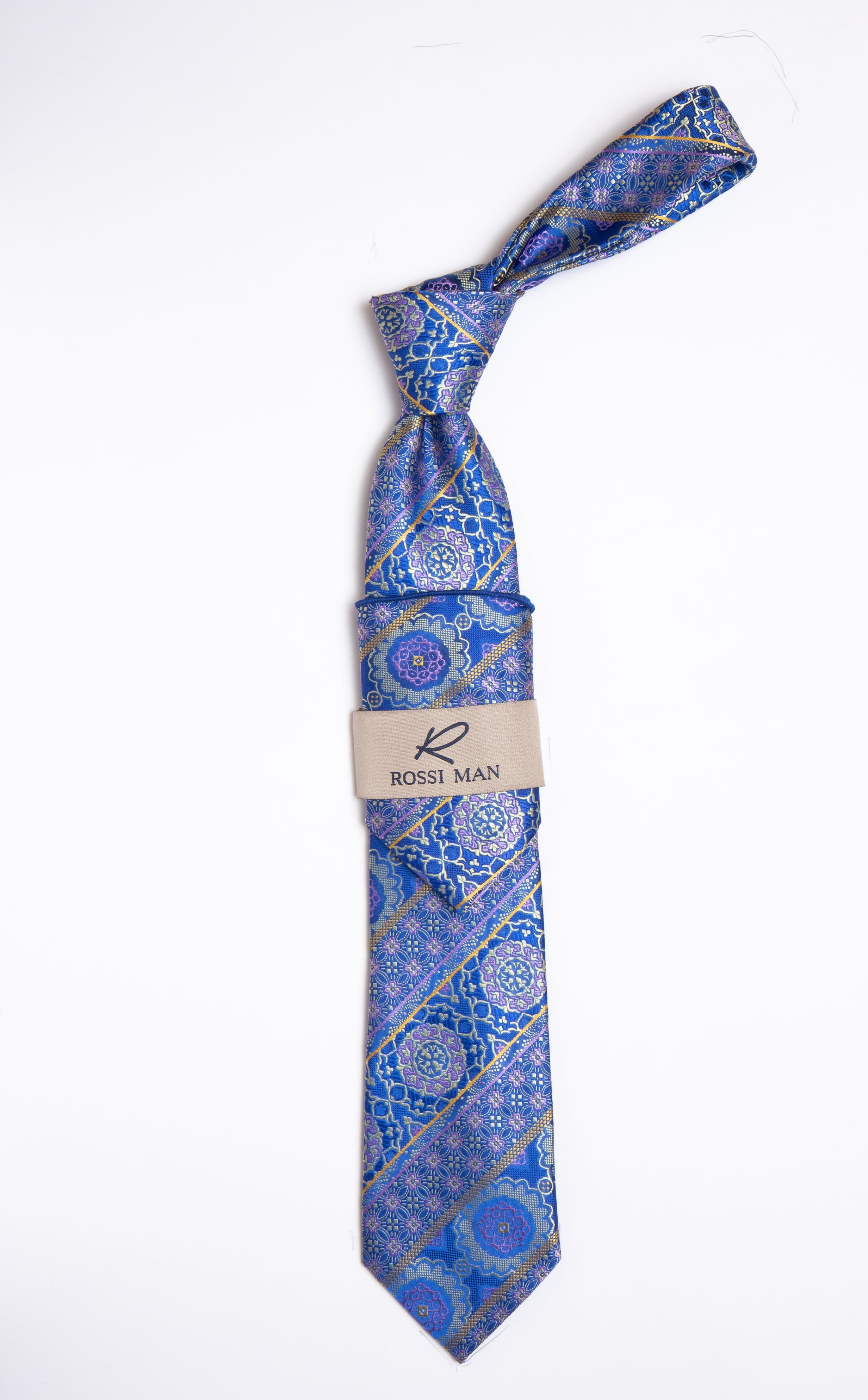 Rossi Man Tie and Pocket Round RMR459-4 - Default Title