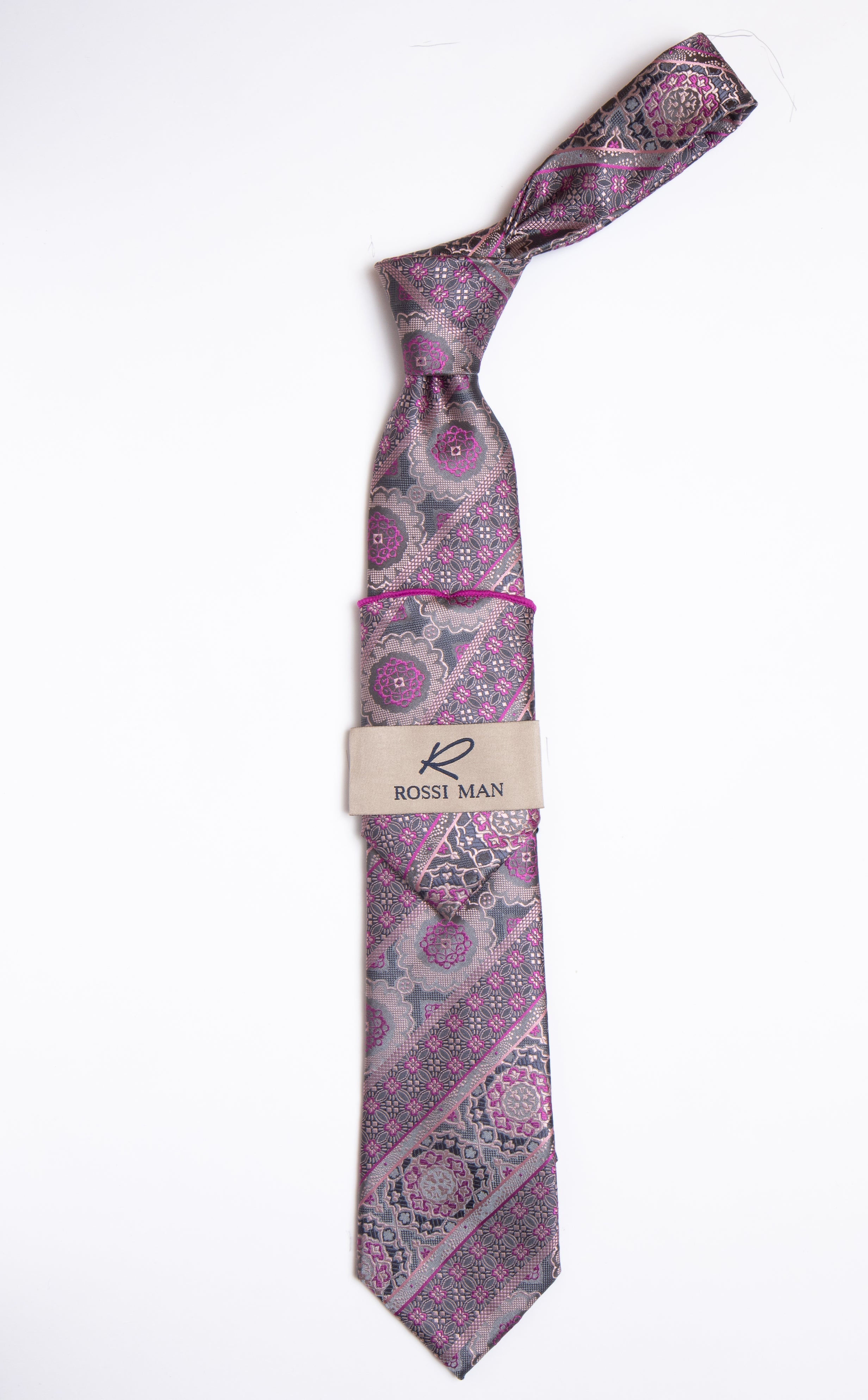 Rossi Man Tie and Pocket Round RMR459-5 - Default Title