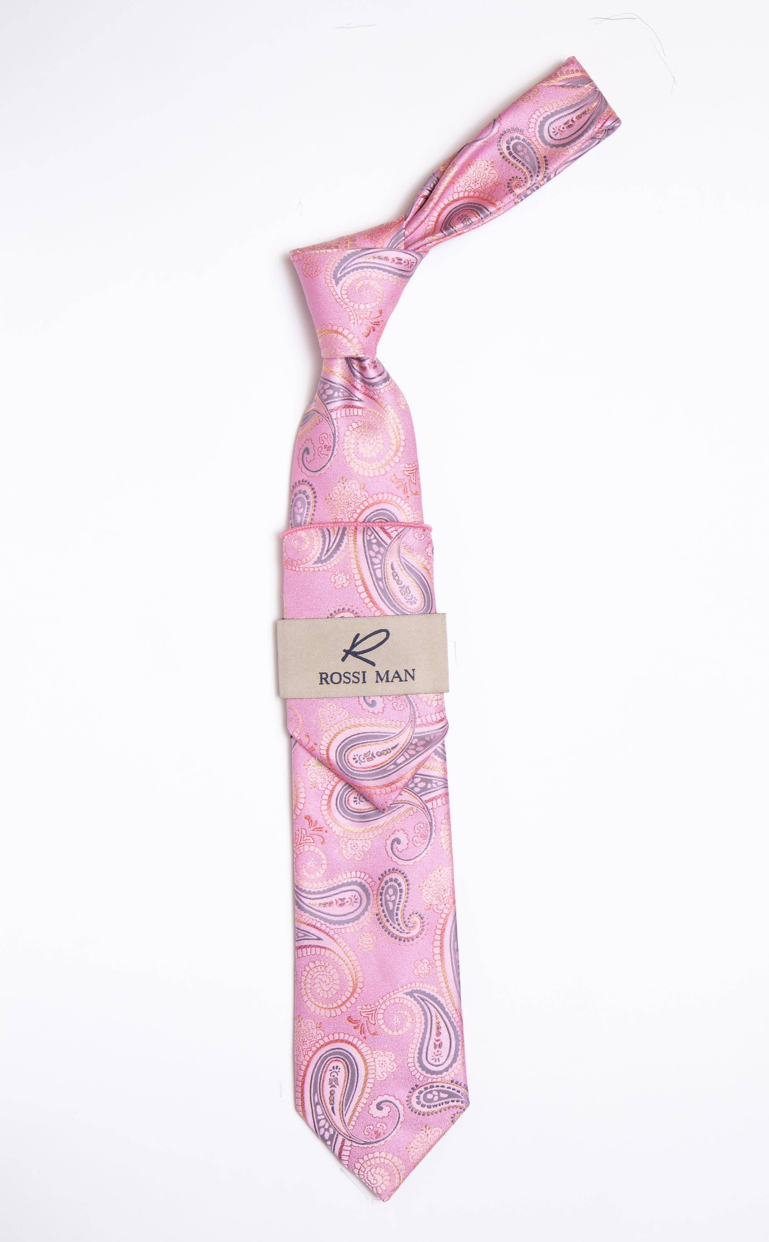 Rossi Man Tie and Pocket Round RMR461-3 - Default Title