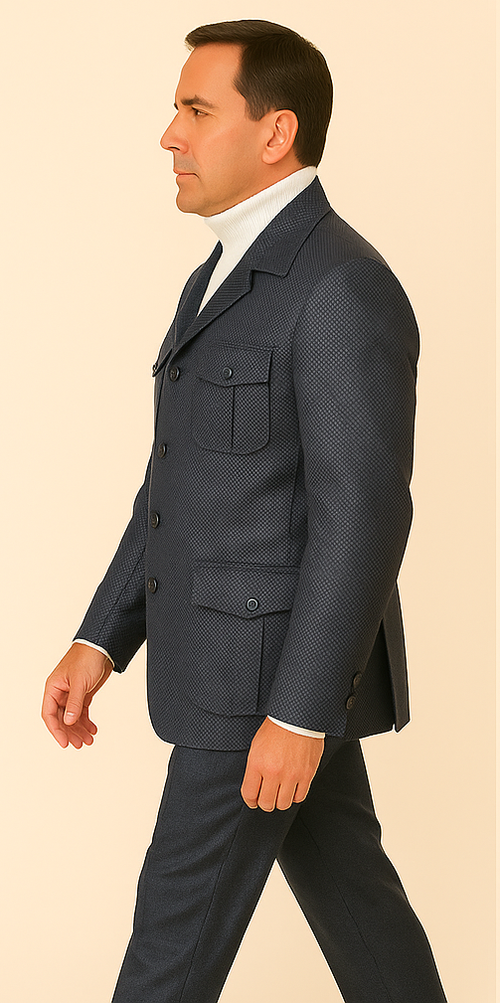 Rossi Man DUKE RM1767 Γ’β¬β Slim Fit Steel Grey 3-Piece Suit for Men | Elegant Formalwear