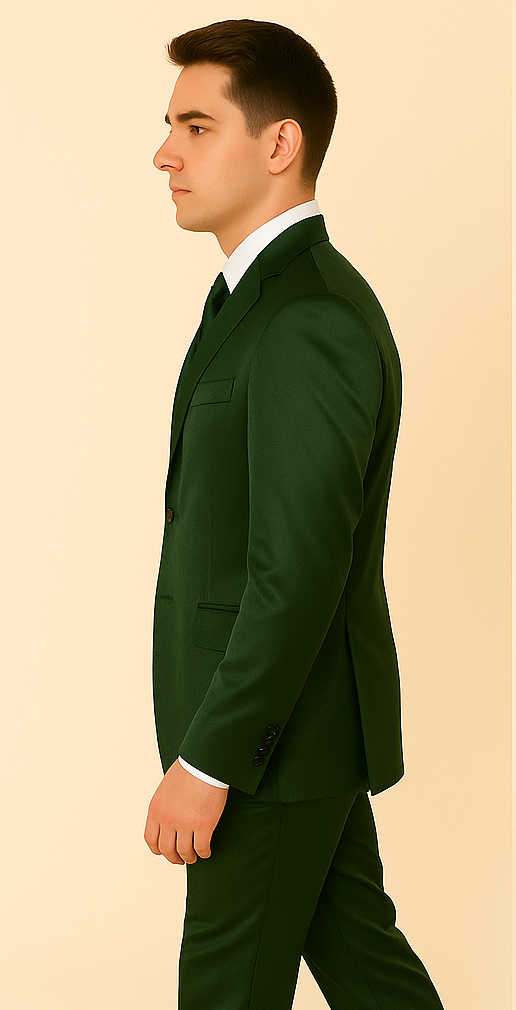 Rossi Man LEO RM1611 – Slim Fit 3-Piece Suit for Men | Modern Tailored Formalwear - XS