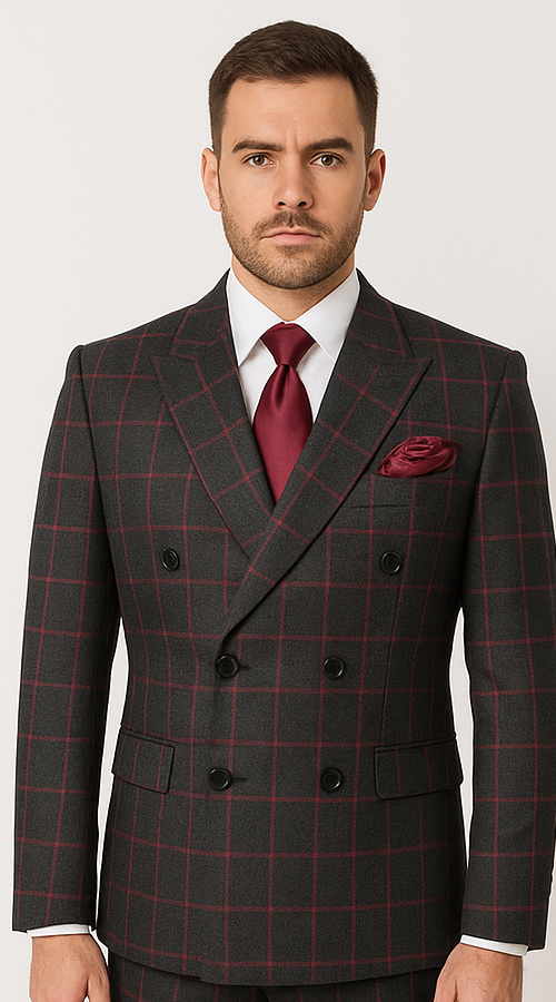 Rossi Man Milano Collection - Sophisticated Mens Formal Suit in Black | RM1844