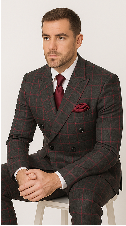 Rossi Man Milano Collection - Sophisticated Mens Formal Suit in Black | RM1844