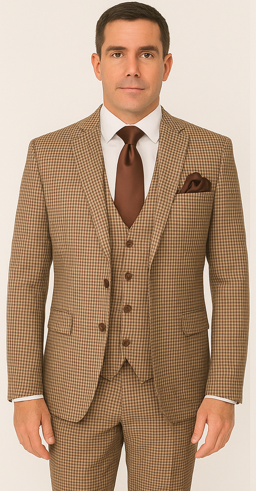 Rossi Man MAX RM1839 Slim Fit 3-Piece Suit – Stylish Formalwear for Men