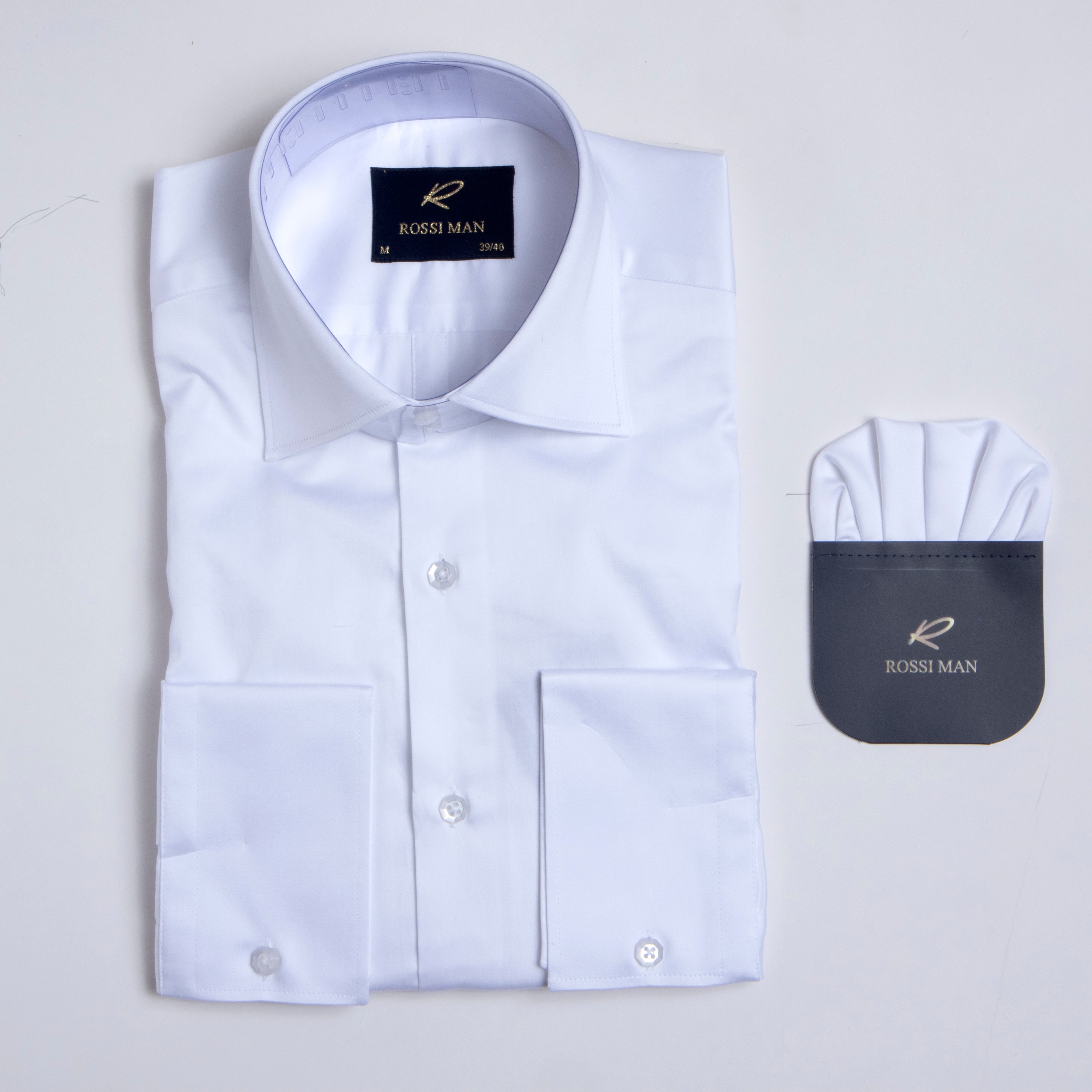Rossi Man RS1 Men's Shirt – White - S (14/14.5)